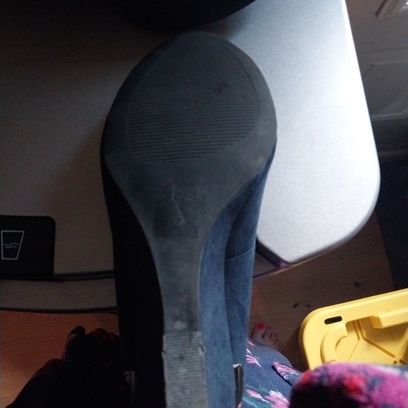 Platform shoes marine blue size 6 - Picture 2 of 2